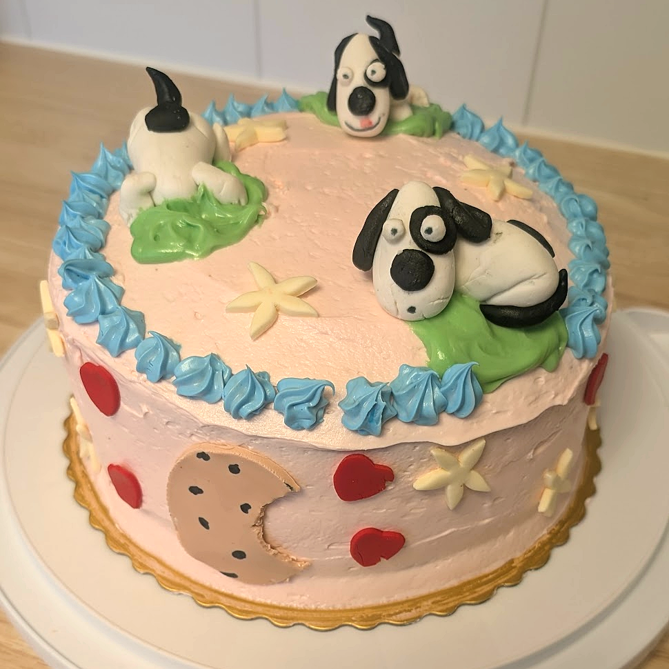 Dog themed cake