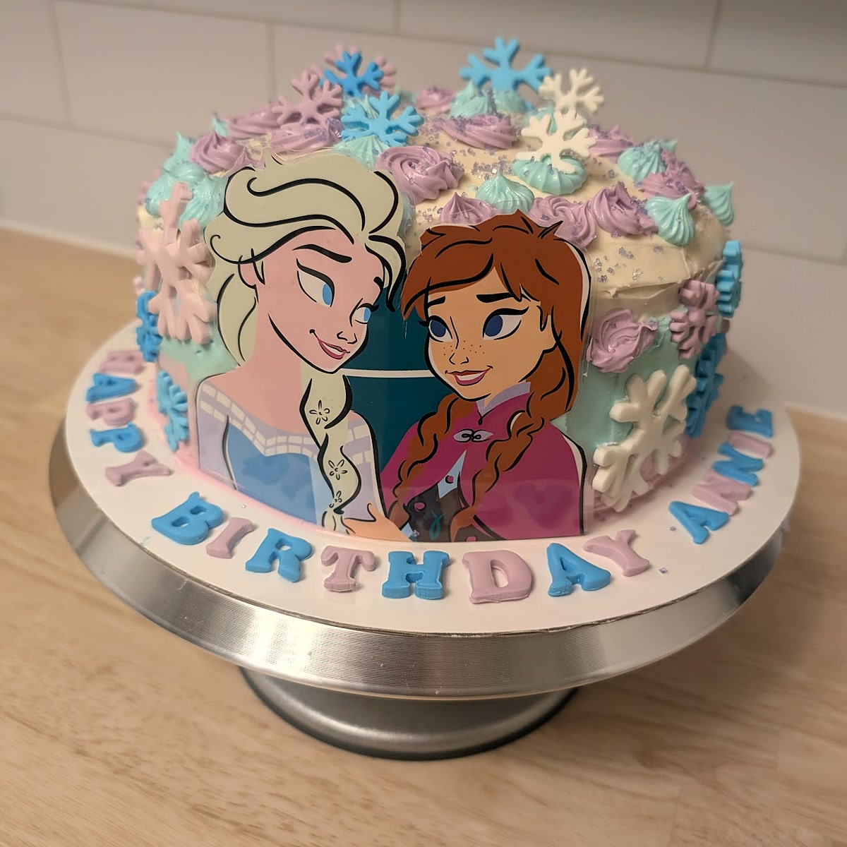 Frozen themed cake