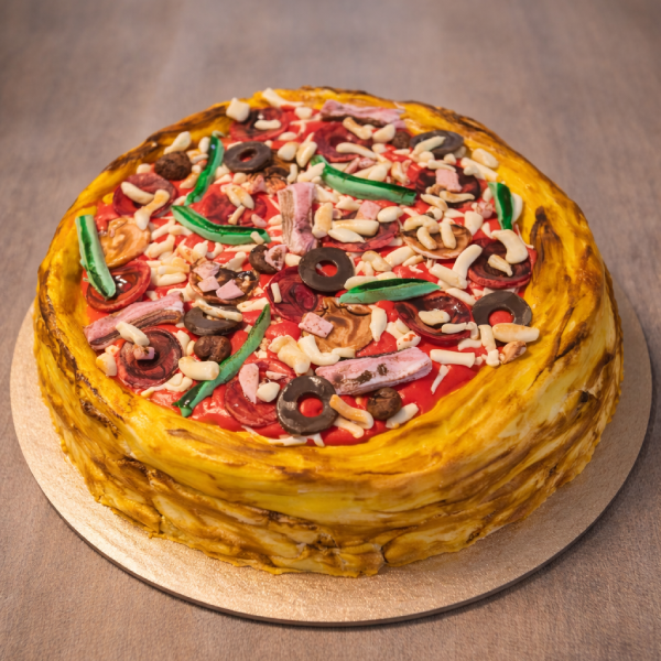 Pizza themed cake