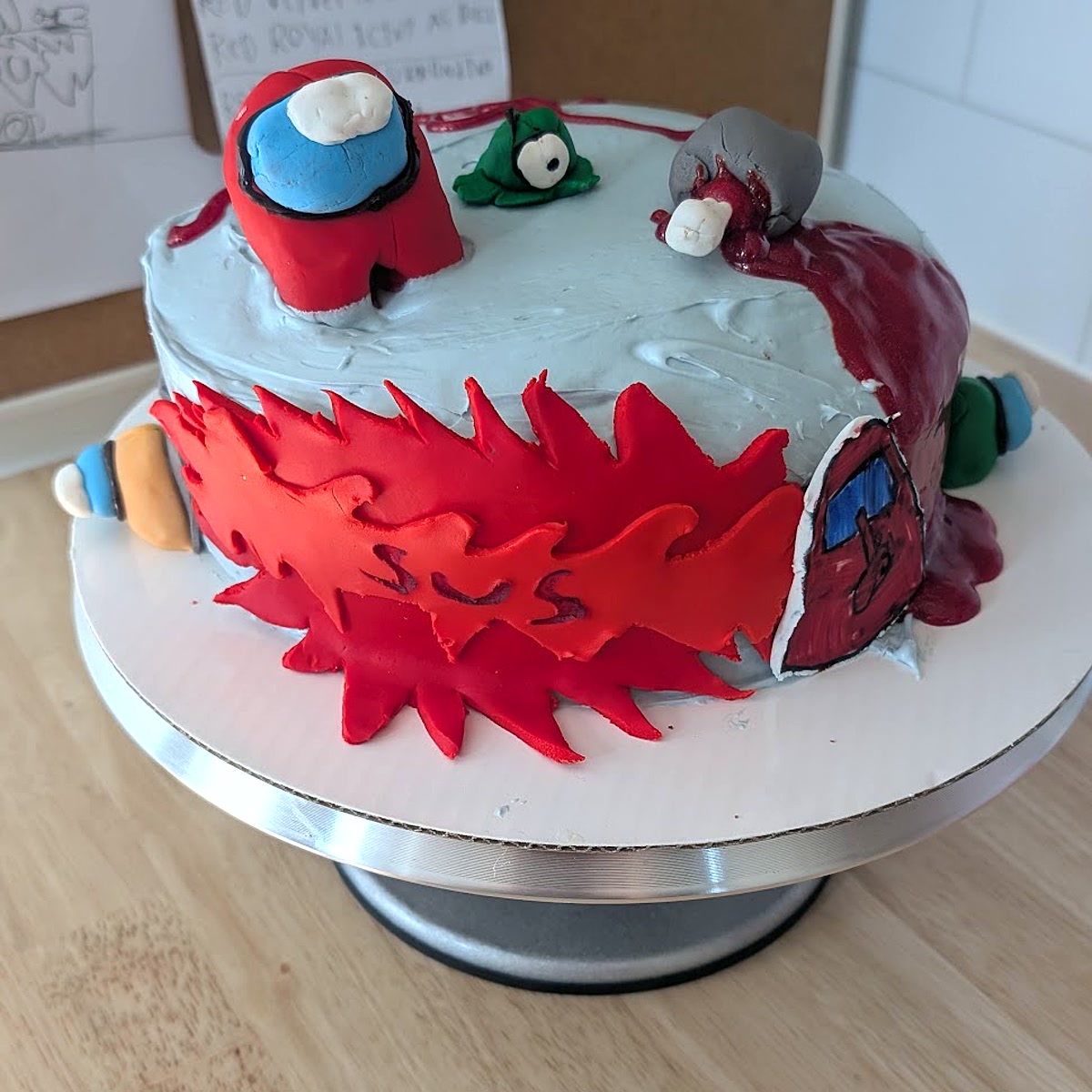 Among Us themed cake